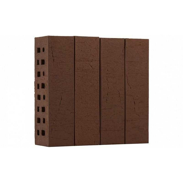 Кирпич клинкерный пустотелый ЛСР коричневый Винтаж, М-300 ТУ, 250х85х65 мм фото 2