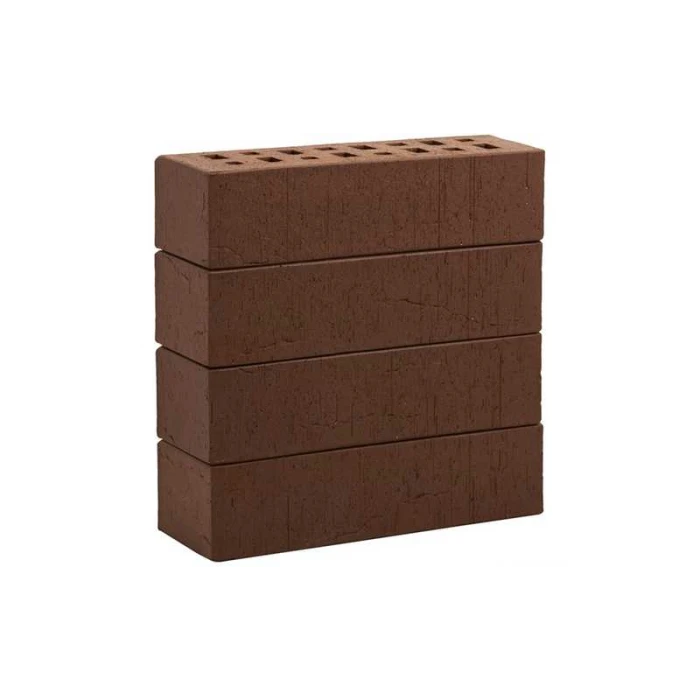 Кирпич клинкерный пустотелый ЛСР коричневый Винтаж, М-300 ТУ, 250х85х65 мм