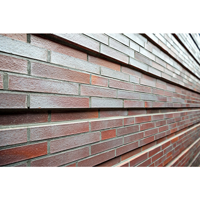 Кирпич клинкерный 5-щелевой Muhr 10 Violettblau geflammt гладкий, 210х100х50 мм фото 5