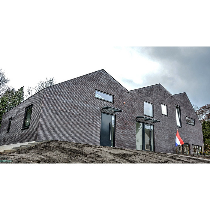 Кирпич клинкерный 5-щелевой Muhr 10 Violettblau geflammt гладкий, 210х100х50 мм фото 6