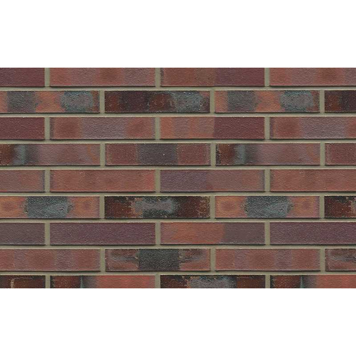 Кирпич клинкерный Muhr 04KS Rotbraun-bunt Kohle Spezial гладкий, 240х115х52 мм