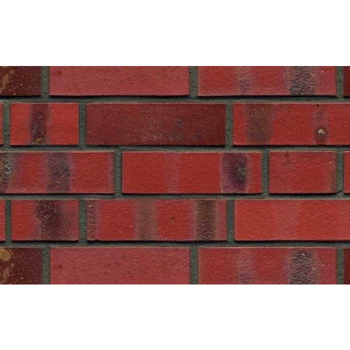 Кирпич клинкерный пустотелый ABC 8103 Baltrum rot-bunt-schmolz mit kohlerbrand гладкий, 240х115х71 мм