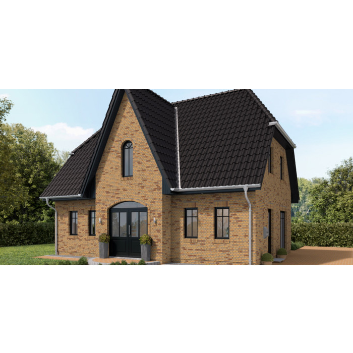 Кирпич клинкерный Muhr 02 Gelb Bunt гладкий, 240х90х40 мм фото 7