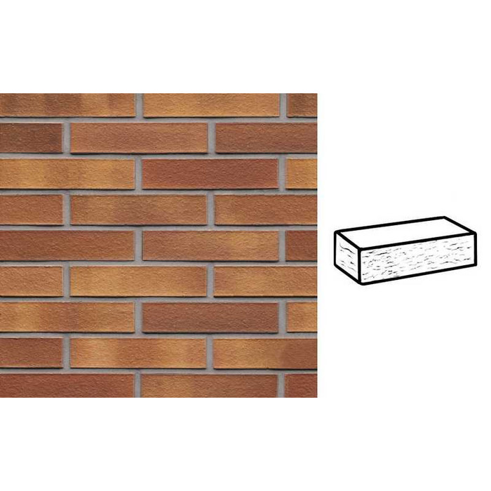 Кирпич клинкерный Muhr 07 Herbstlaub рустик, 240х115х52 мм