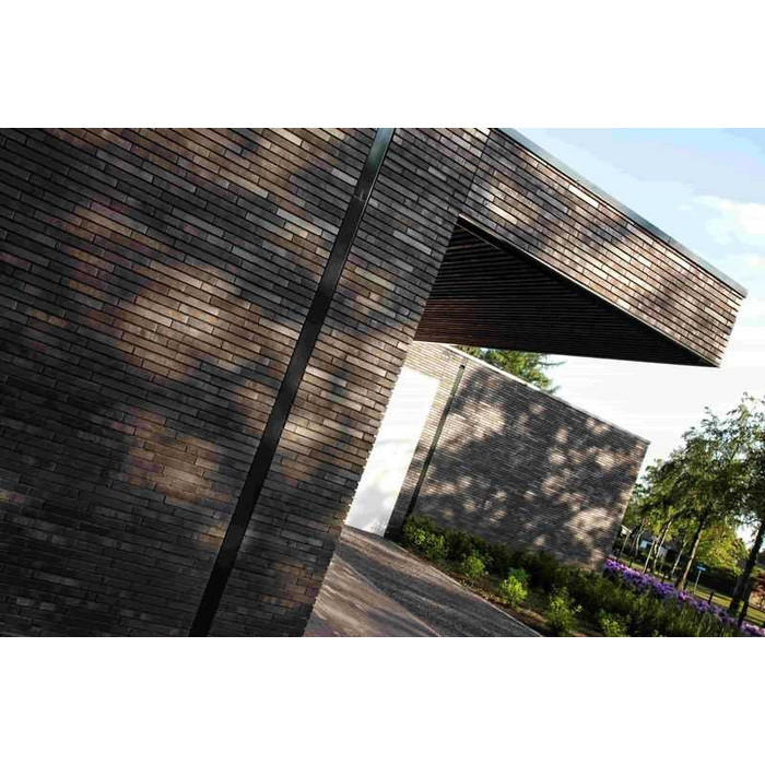 Кирпич клинкерный Muhr 15 Schwarz-bunt Edelglanz гладкий, 240х115х71 мм фото 8