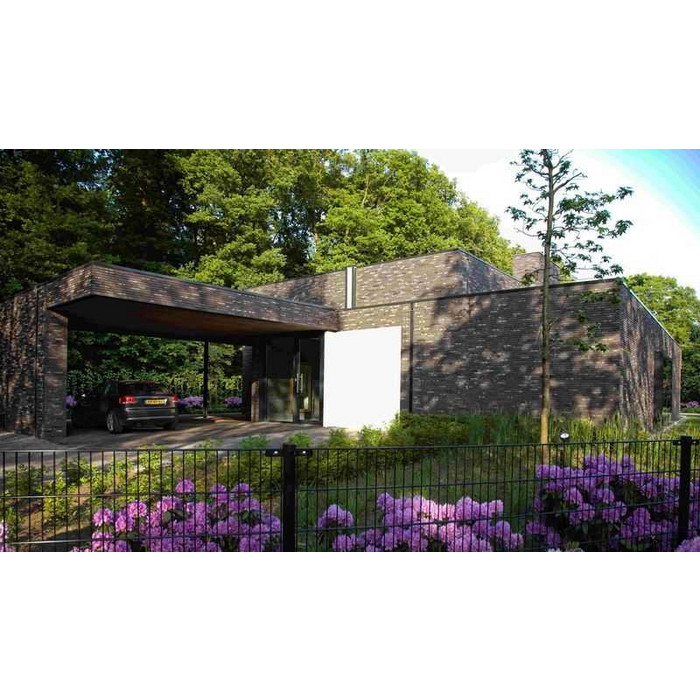 Кирпич клинкерный Muhr 15 Schwarz-bunt Edelglanz гладкий, 240х115х71 мм фото 6