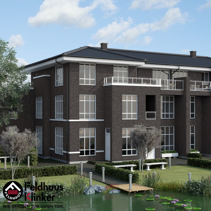 Кирпич клинкерный Feldhaus Klinker K518 geo platinum liso NF 240х115х71 мм фото 2