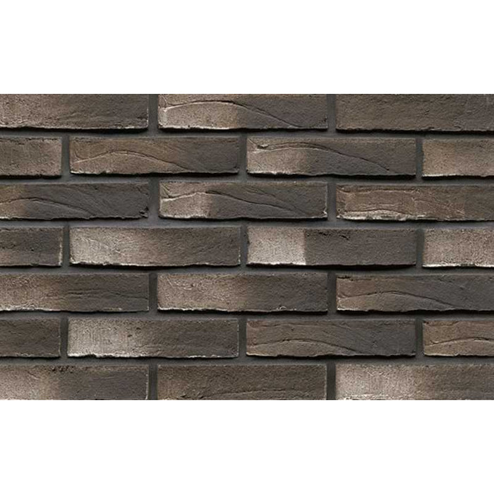 Кирпич клинкерный Muhr 38 Schwarz weiss Wasserstrich, 240х71х50 мм