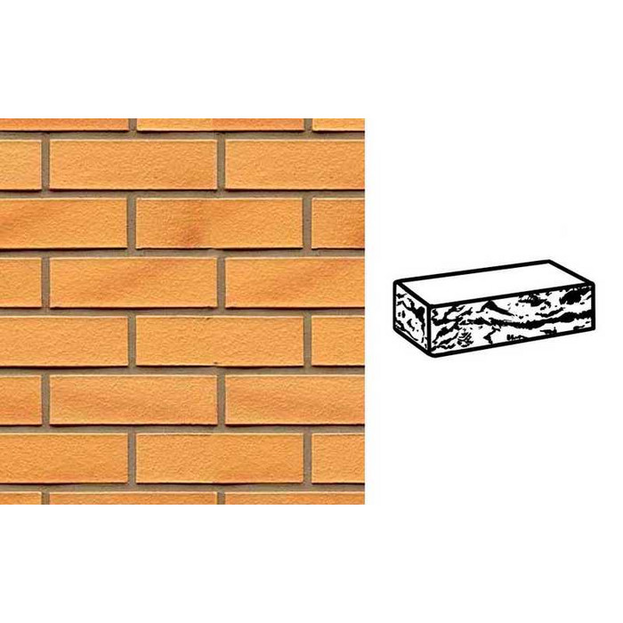 Кирпич клинкерный Muhr 02 Gelb Bunt готик, 240х115х71 мм