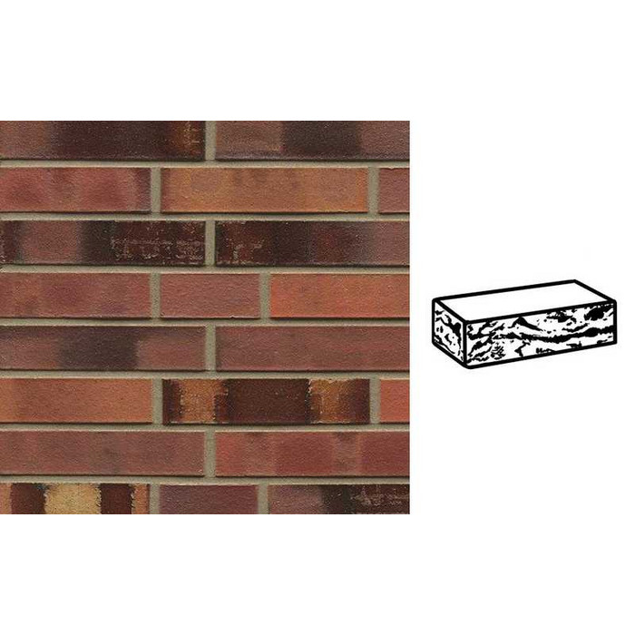Кирпич клинкерный Muhr 18 Lachsbraun geflammt готик, 240х115х52 мм