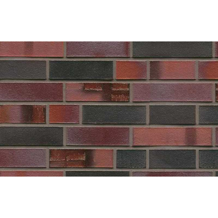 Кирпич клинкерный Muhr 29 S Schwarzblau-bunt Spezial гладкий, 240х115х71 мм
