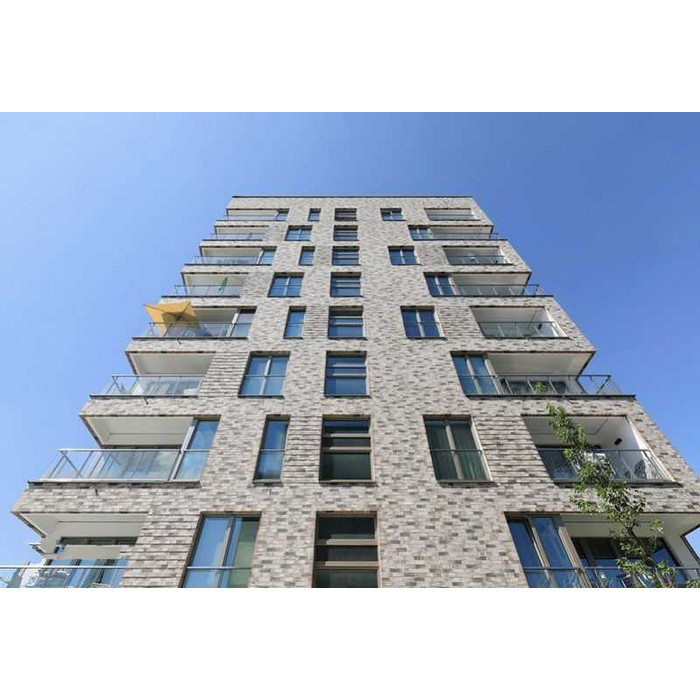 Кирпич клинкерный Muhr 38 Schwarz weiss Wasserstrich, 240х52х52 мм фото 5