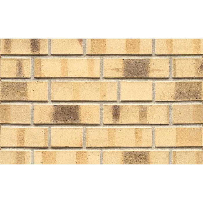 Кирпич клинкерный Muhr 35 KS Creme nuanciert Kohle Spezial гладкий, 240х115х52 мм