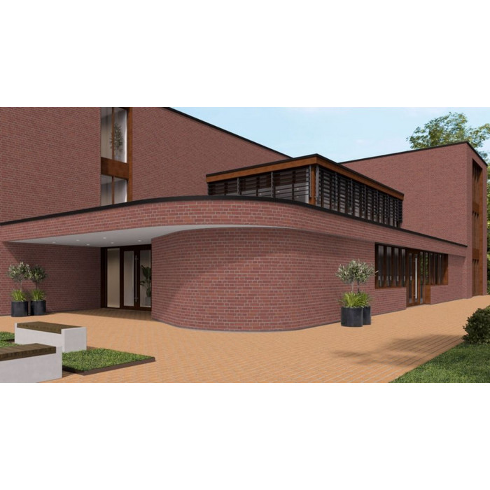 Кирпич клинкерный Muhr 03 Naturrot Wasserstrich, 240х71х50 мм фото 2