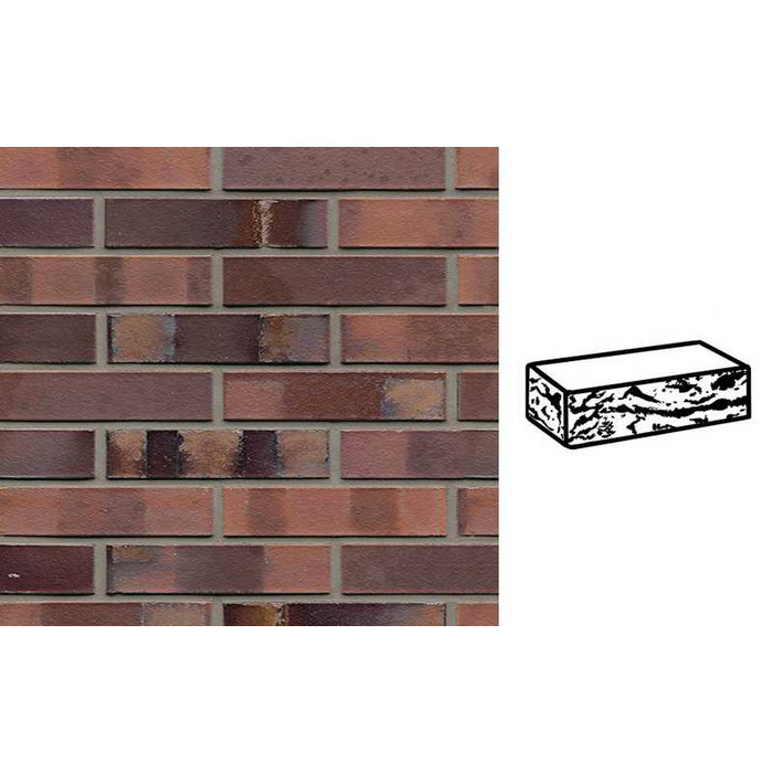 Кирпич клинкерный Muhr 04S Rotbraun-bunt Spezial готик, 240х115х52 мм