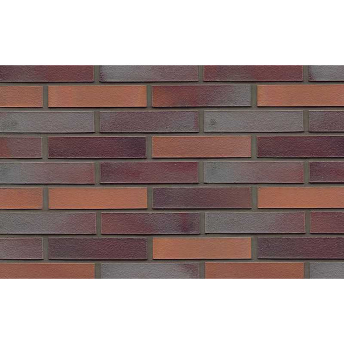 Кирпич клинкерный Muhr 12 Blaurot-bunt гладкий, 240х115х52 мм