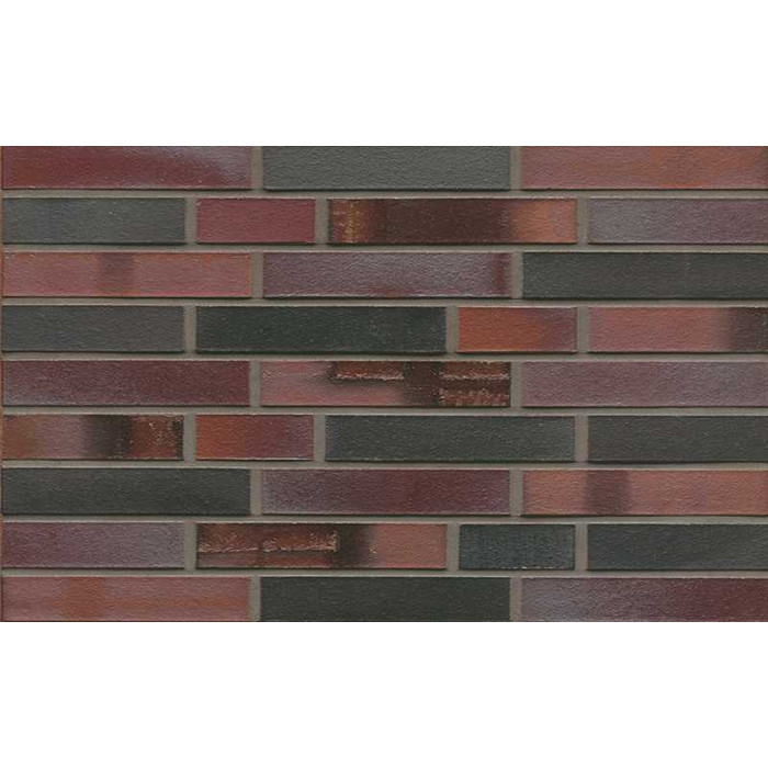 Кирпич клинкерный Muhr 29 S Schwarzblau-bunt Spezial гладкий, 290х90х52 мм