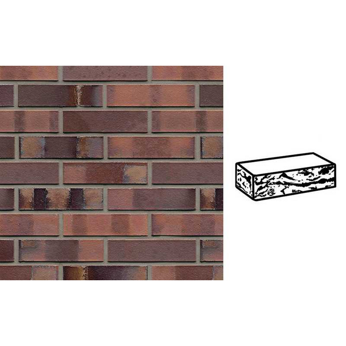 Кирпич клинкерный Muhr 04S Rotbraun-bunt Spezial готик, 290х90х71 мм