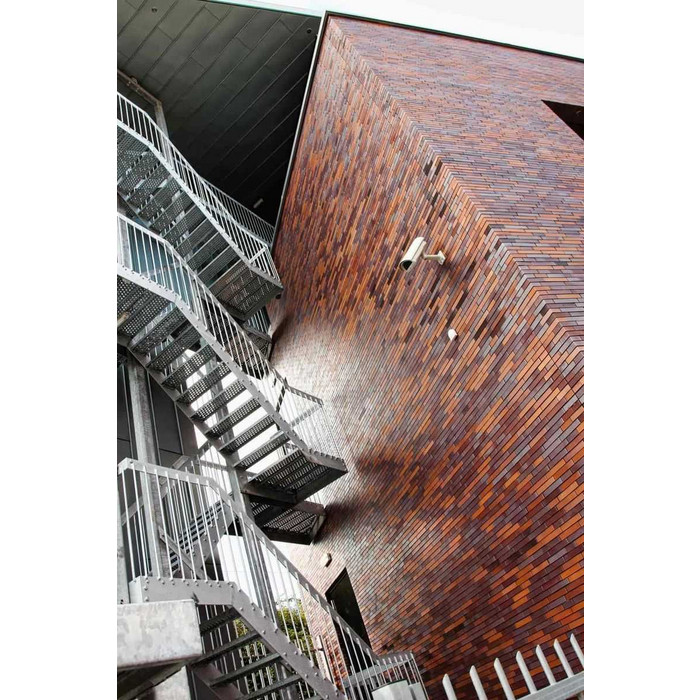 Кирпич клинкерный Muhr 12 Blaurot-bunt гладкий, 290х90х52 мм фото 5