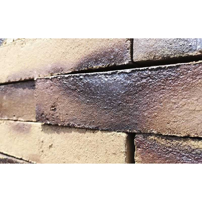 Кирпич клинкерный Muhr 34 KS Grau nuanciert Kohle Spezial Wasserstrich, 240х52х52 мм фото 2