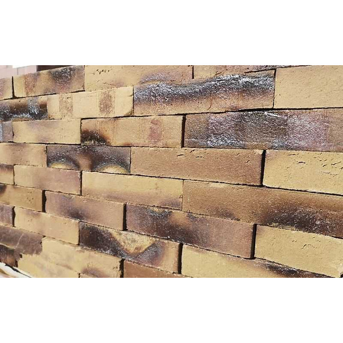 Кирпич клинкерный Muhr 34 KS Grau nuanciert Kohle Spezial Wasserstrich, 240х52х52 мм фото 3