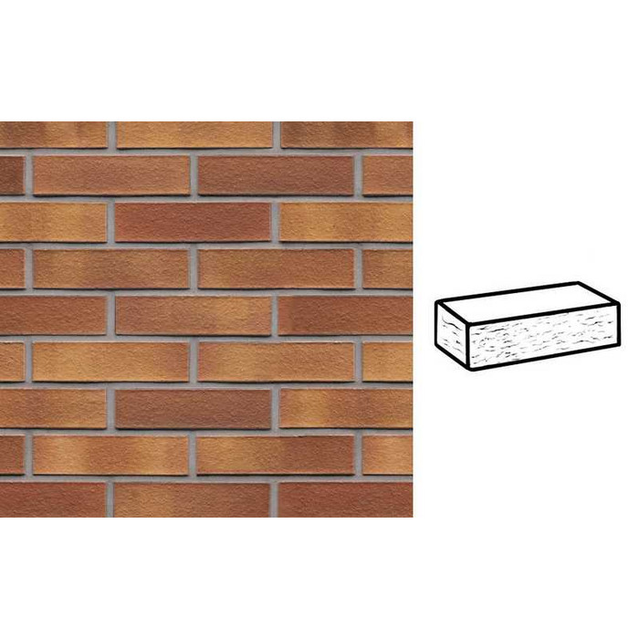 Кирпич клинкерный Muhr 07 Herbstlaub рустик, 290х90х71 мм