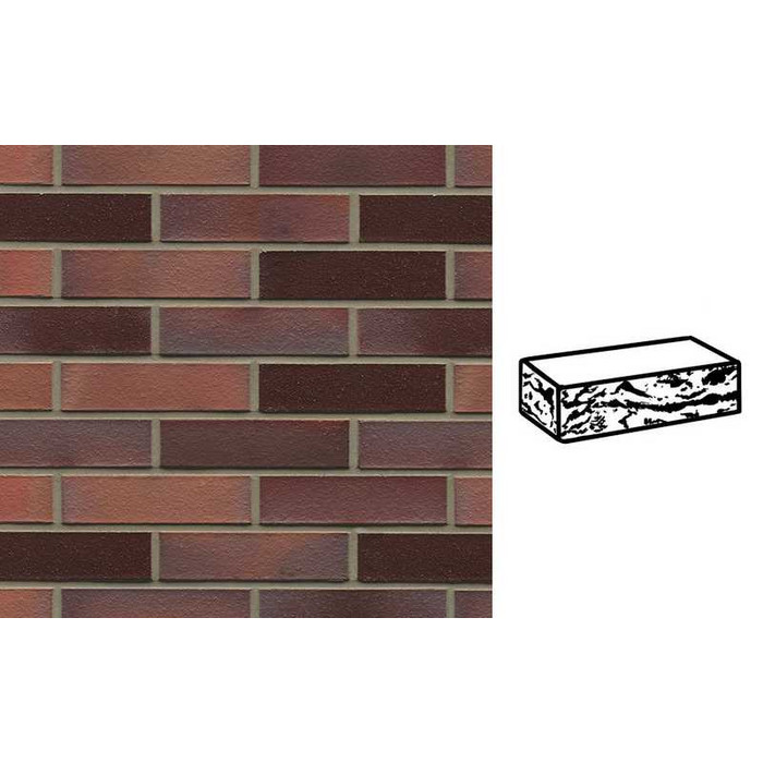 Кирпич клинкерный Muhr 04EG Rotbraun-bunt Edelglanz готик, 290х90х71 мм