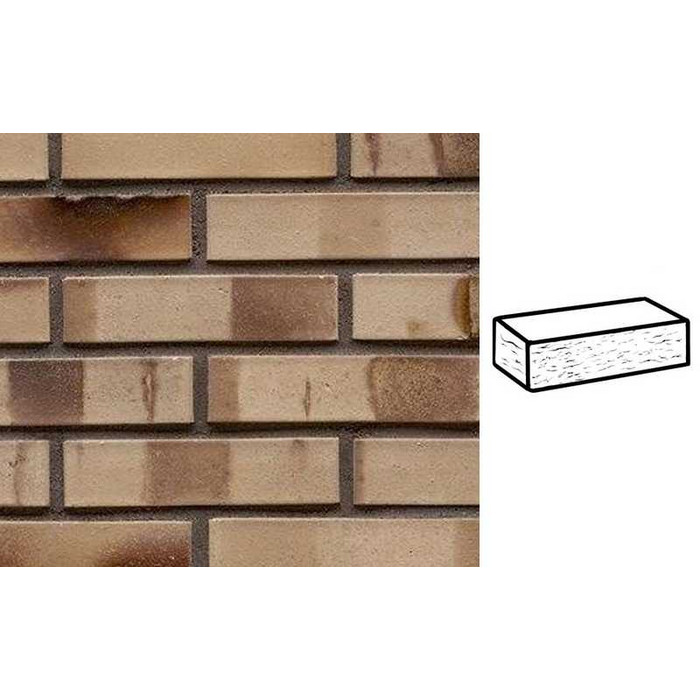 Кирпич клинкерный Muhr 36 KS Silbergrau nuanciert Kohle Spezial рустик, 240х115х52 мм