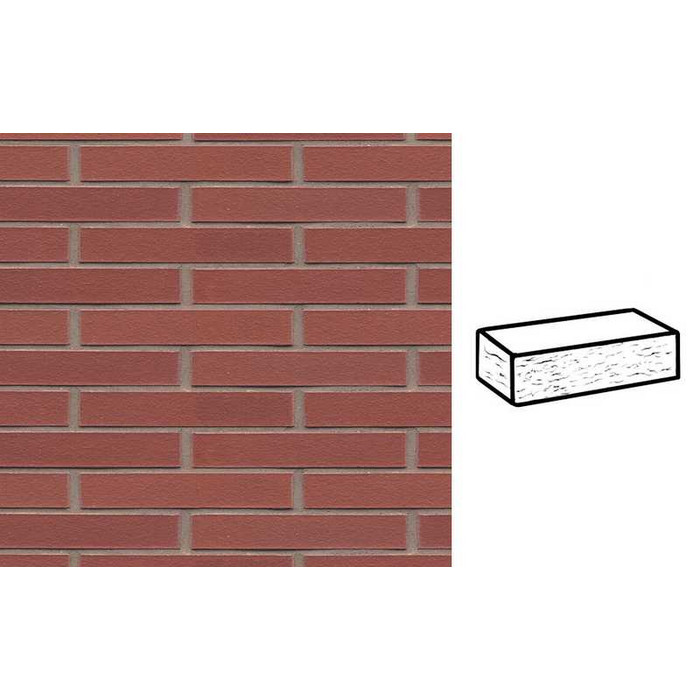 Кирпич клинкерный Muhr 03 Naturrot рустик, 240х90х40 мм