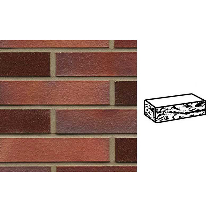Кирпич клинкерный Muhr 04EG Rotbraun-bunt Edelglanz готик, 240х115х52 мм