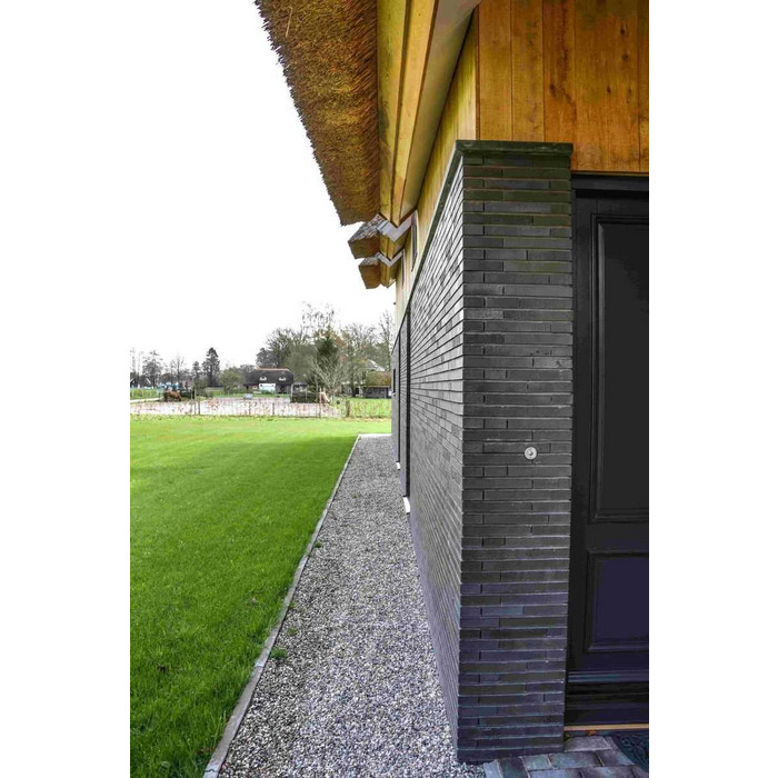 Кирпич клинкерный Muhr 15 F Schwarz-bunt Edelglanz bes. Fuss., 290х90х52 мм фото 5