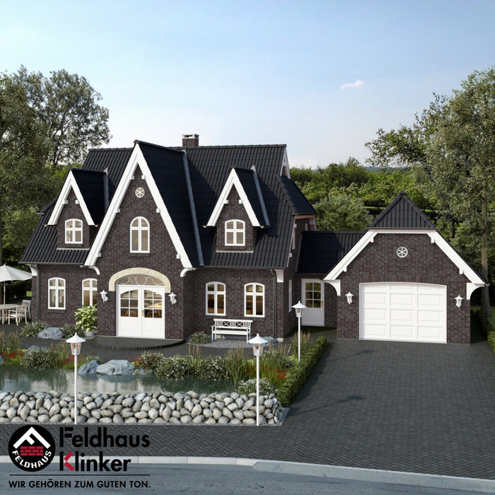 Кирпич клинкерный Feldhaus Klinker K565 carbona ardor ferrum NF 240х115х71 мм фото 11