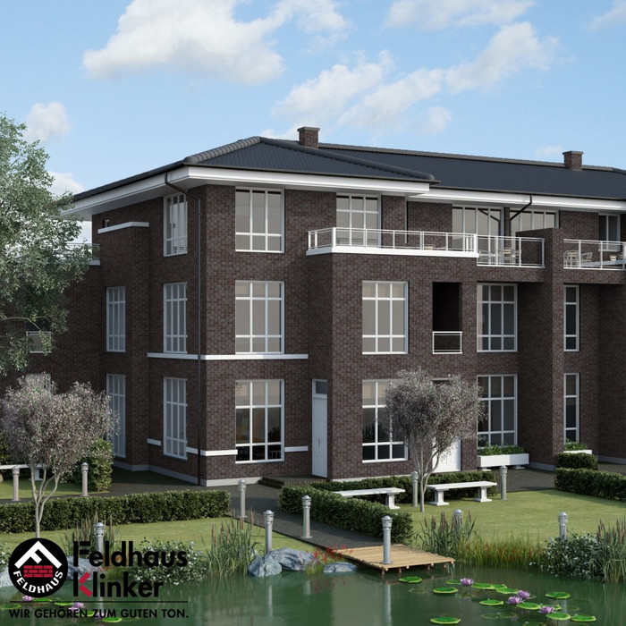 Кирпич клинкерный Feldhaus Klinker K565 carbona ardor ferrum NF 240х115х71 мм фото 4