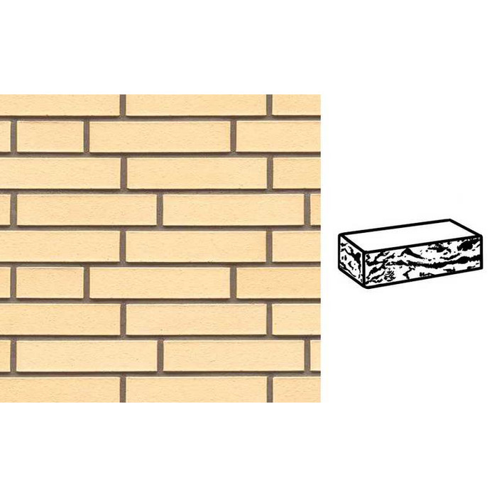 Кирпич клинкерный Muhr 35 Creme nuanciert готик, 240х115х52 мм