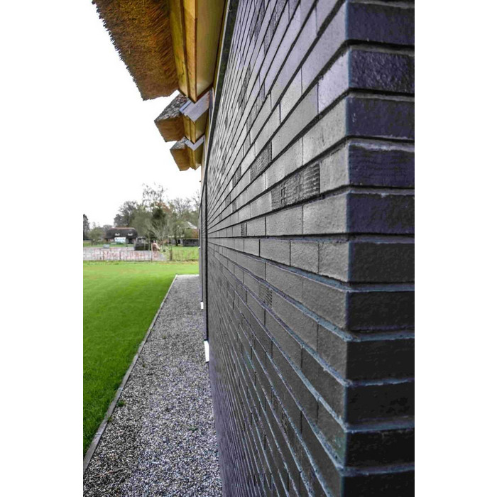 Кирпич клинкерный Muhr 15 F Schwarz-bunt Edelglanz bes. Fuss., 240х90х40 мм фото 4