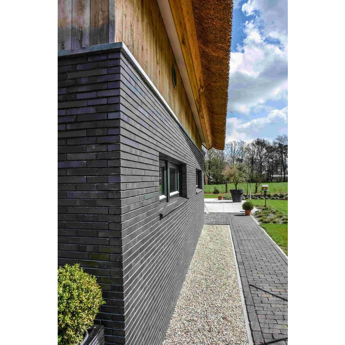 Кирпич клинкерный Muhr 15 F Schwarz-bunt Edelglanz bes. Fuss., 240х90х40 мм фото 8