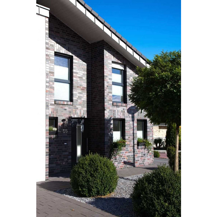 Кирпич клинкерный Muhr 25 Violettschwarz гладкий, 240х115х71 мм фото 4