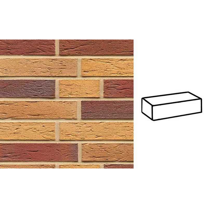 Кирпич клинкерный Muhr 19 Rubinbeige nuanciert гладкий, 240х115х52 мм