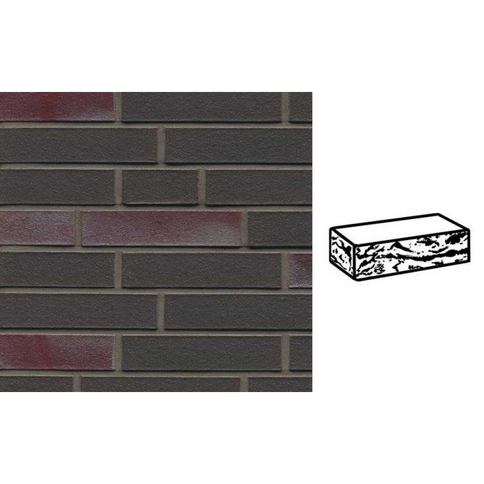 Кирпич клинкерный Muhr 22 Schiefer blau-bunt готик, 240х115х52 мм