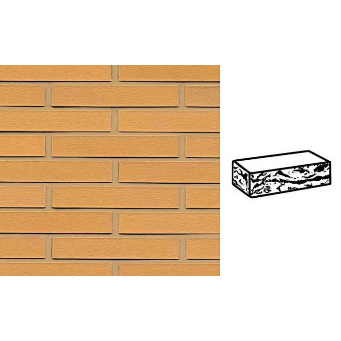 Кирпич клинкерный Muhr 01 Niederlausitzer Gelb готик, 240х90х40 мм