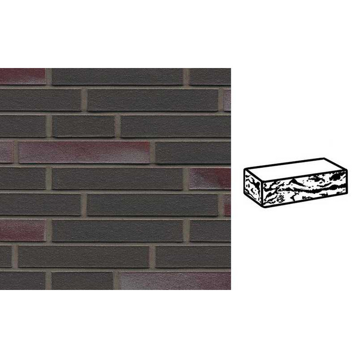 Кирпич клинкерный Muhr 22 Schiefer blau-bunt готик, 240х90х40 мм