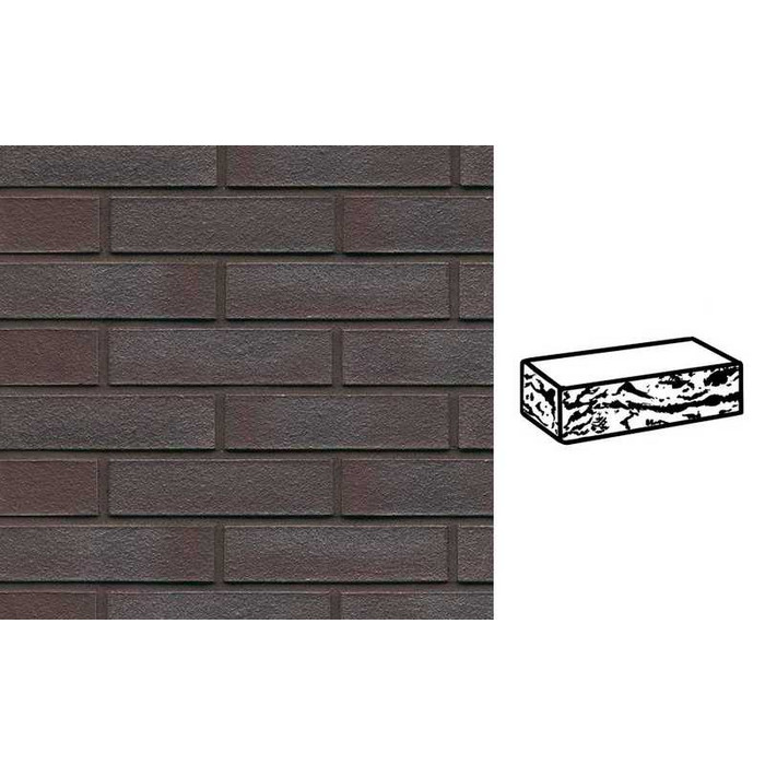 Кирпич клинкерный Muhr 20 Graphitschwarz nuanciert готик, 290х90х71 мм