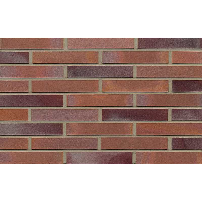 Кирпич клинкерный Muhr 14 Rotblau-bunt гладкий, 290х90х52 мм