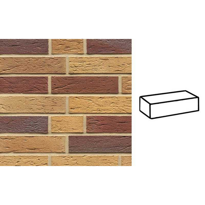 Кирпич клинкерный Muhr 19 Rubinbeige nuanciert гладкий, 290х90х71 мм