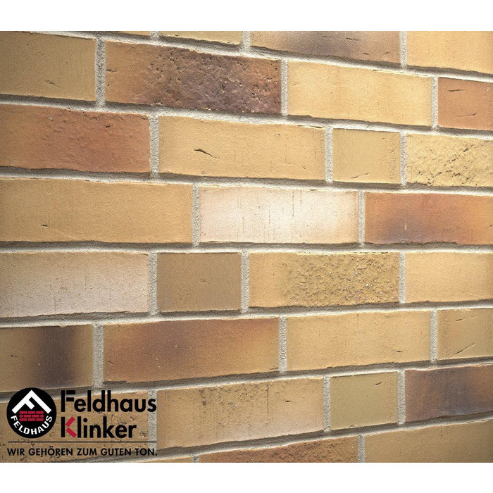 Кирпич клинкерный Feldhaus Klinker K915 vario sabiosa elabi NF 240х115х71 мм фото 2