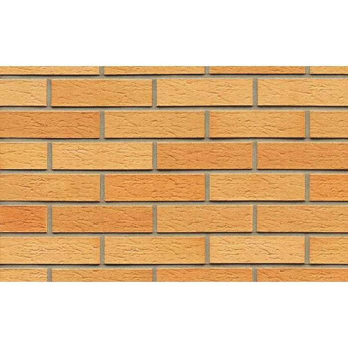 Кирпич клинкерный Muhr 01 EG Niederlausitzer Gelb Edelglanz рустик, 250х120х65 мм