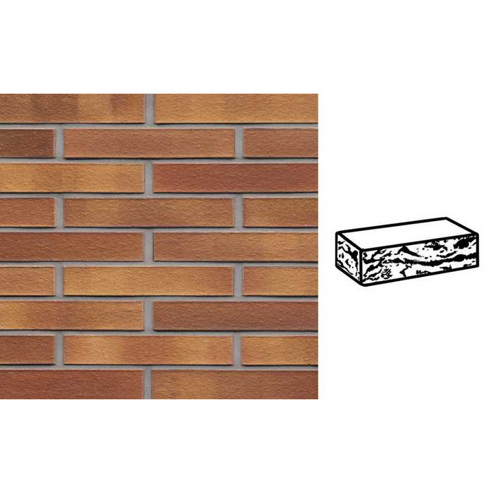 Кирпич клинкерный Muhr 07 Herbstlaub готик, 240х90х40 мм