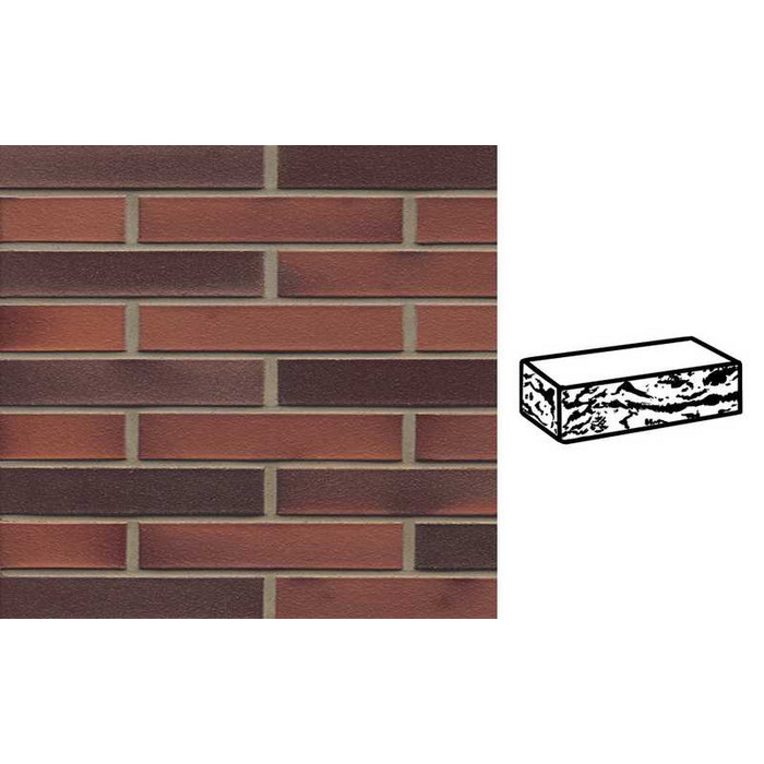Кирпич клинкерный Muhr 03 EG Rot Edelglanz готик, 290х90х52 мм