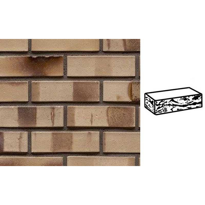 Кирпич клинкерный Muhr 36 KS Silbergrau nuanciert Kohle Spezial готик, 240х115х71 мм