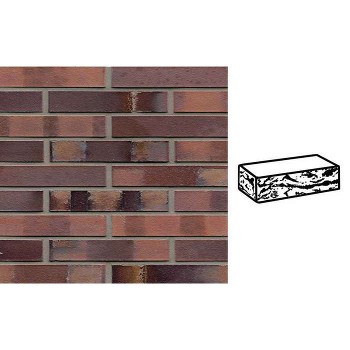 Кирпич клинкерный Muhr 04S Rotbraun-bunt Spezial готик, 290х90х52 мм